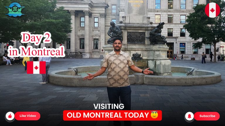 A travel vlog capturing the second day in Canada with a visit to Old Montreal, highlighting the historic charm, landmarks, and unique experiences of the area